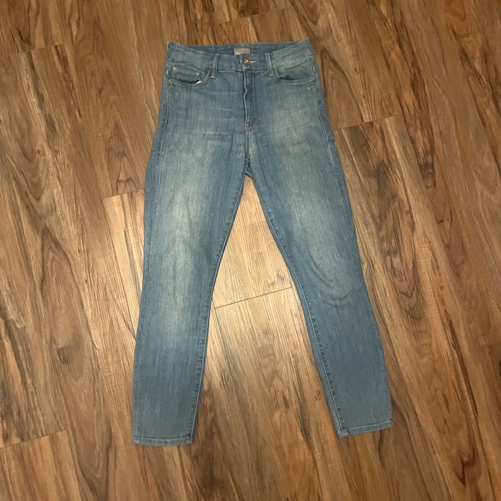 MOTHER Light Blue Ankle Jeans